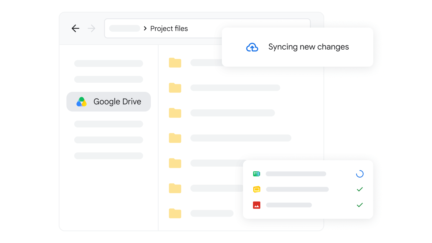 Drive for desktop syncing files to the cloud