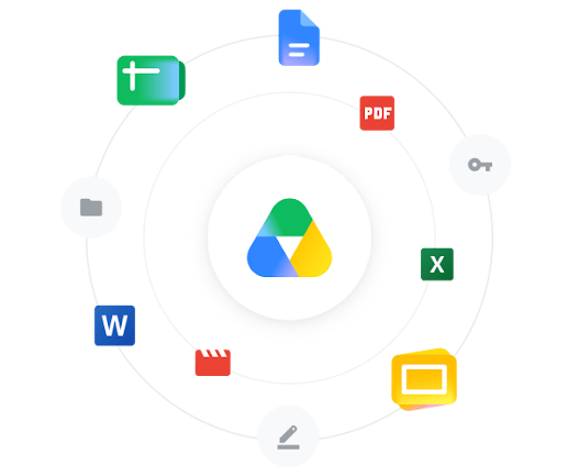 A logo cloud of popular Google Workspace products